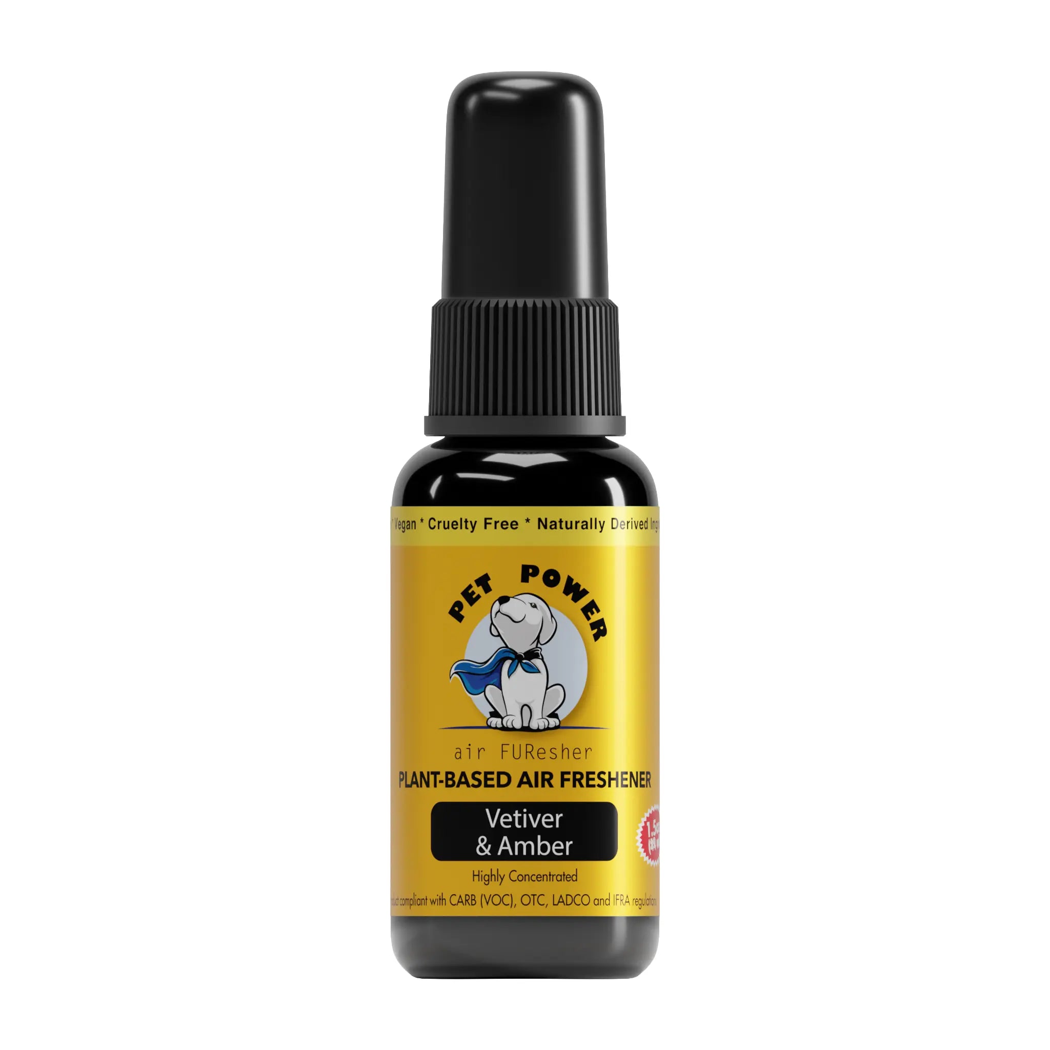 Pet Power Plant-Based Air Freshener - Vetiver & Amber Scent